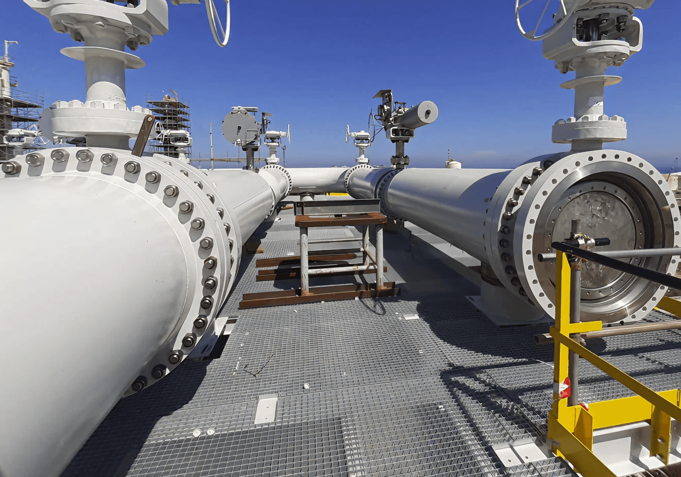 Large steel piping.